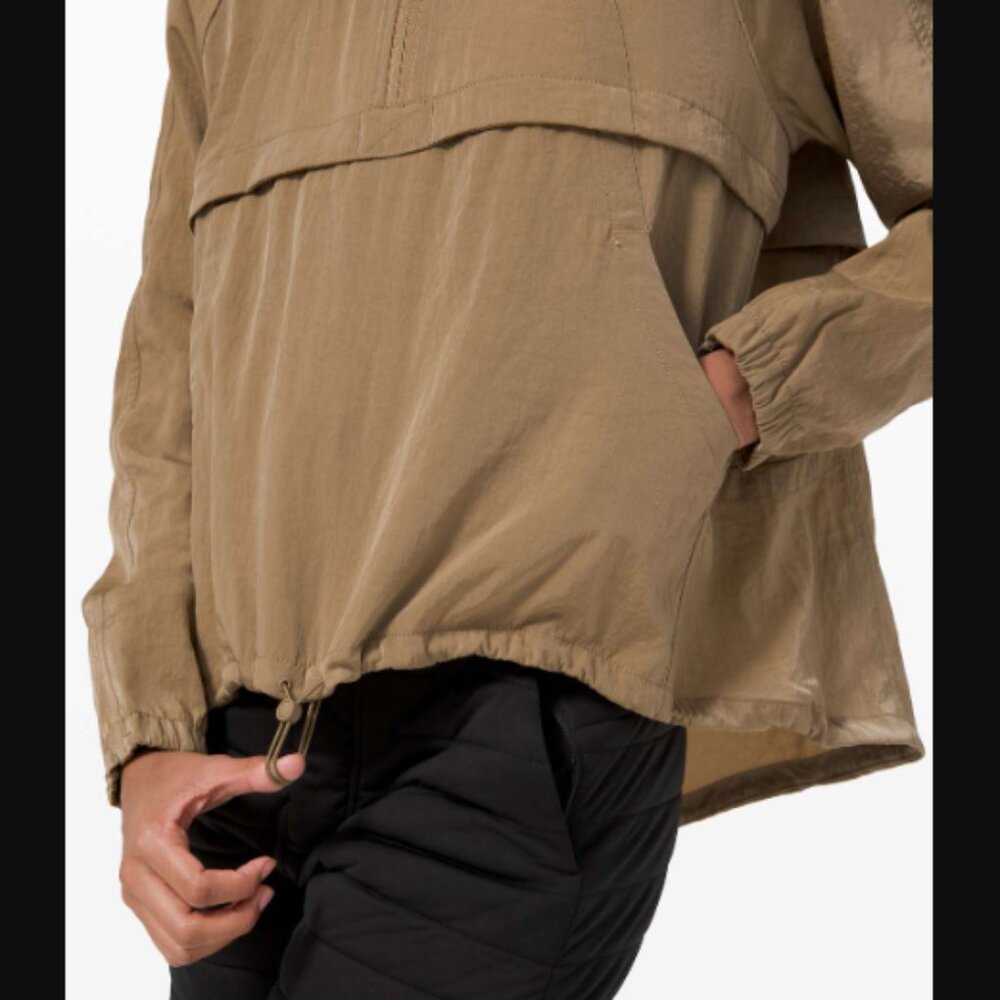 Lululemon Athletica Seek Vistas 1/2 Zip Rain Jacket in Frontier M Retail $148.00 - Picture 4 of 12